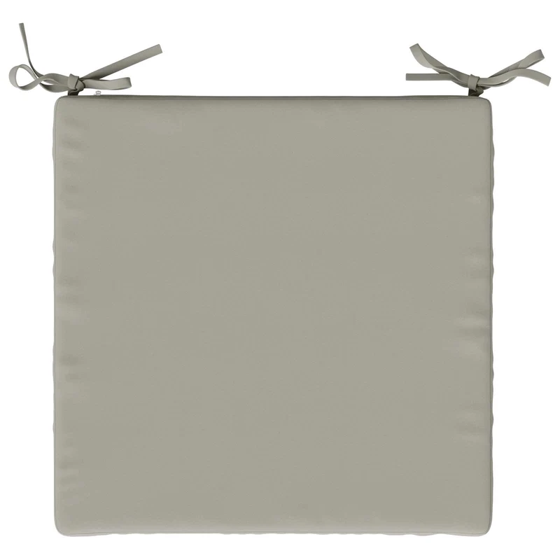 Seat Cushions SOEST 4 pcs 100% Polyester Grey 40 x 40 x 5 cm