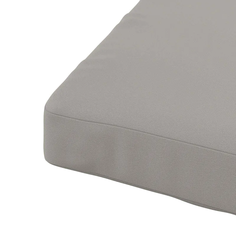 Seat Cushions SOEST 4 pcs 100% Polyester Grey 40 x 40 x 5 cm