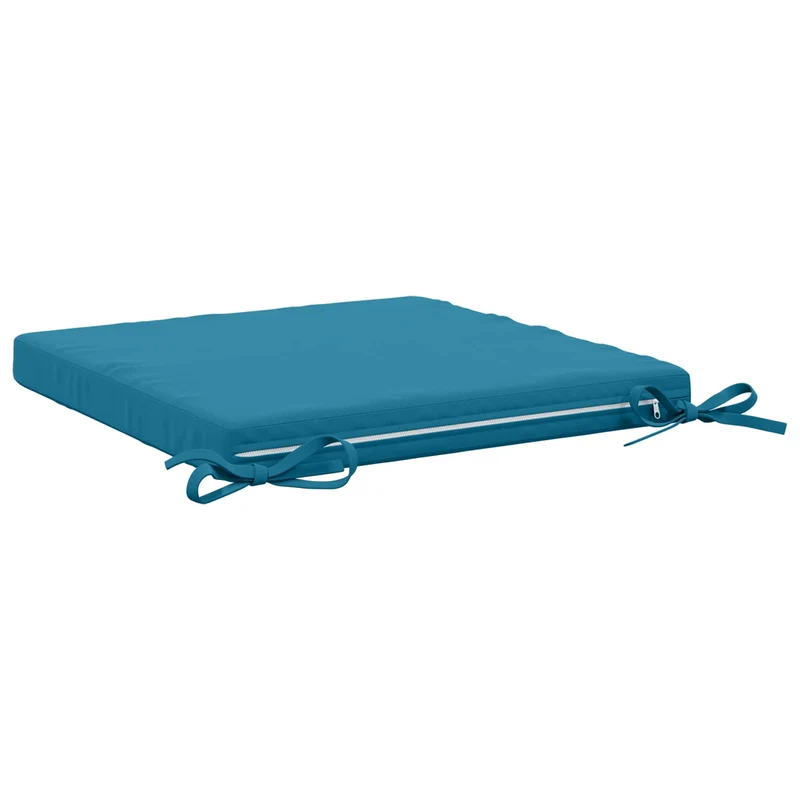Seat Cushions SOEST 4 pcs 100% Polyester Light Blue