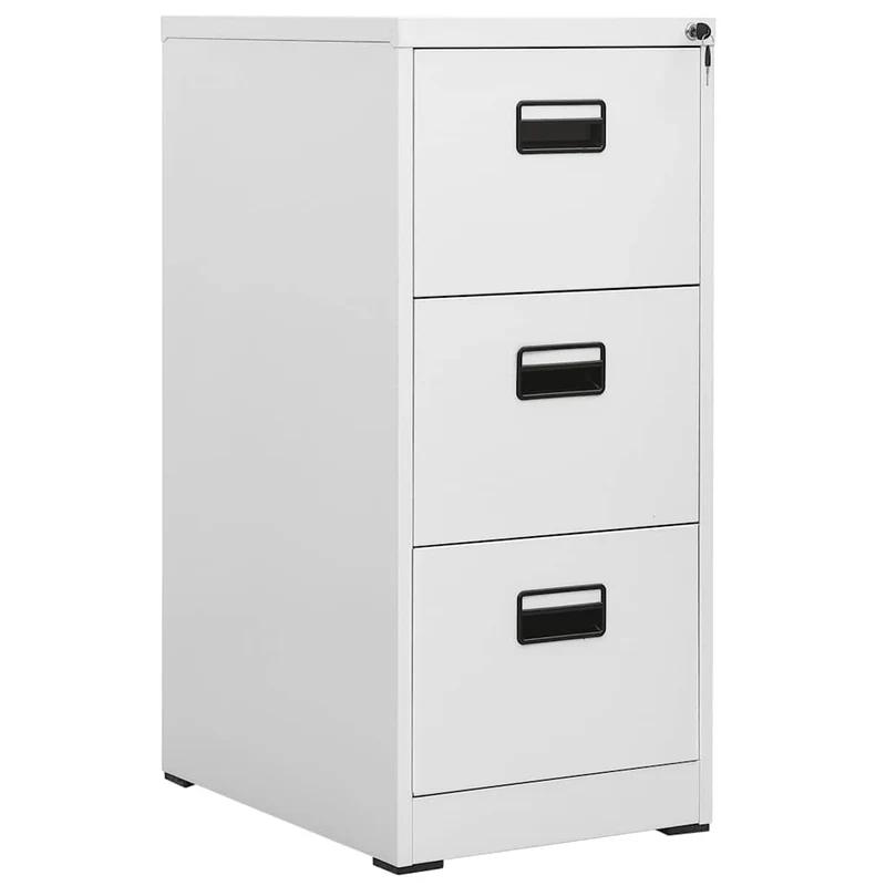 Filing Cabinet Light Grey 46x62x102,5 cm Steel