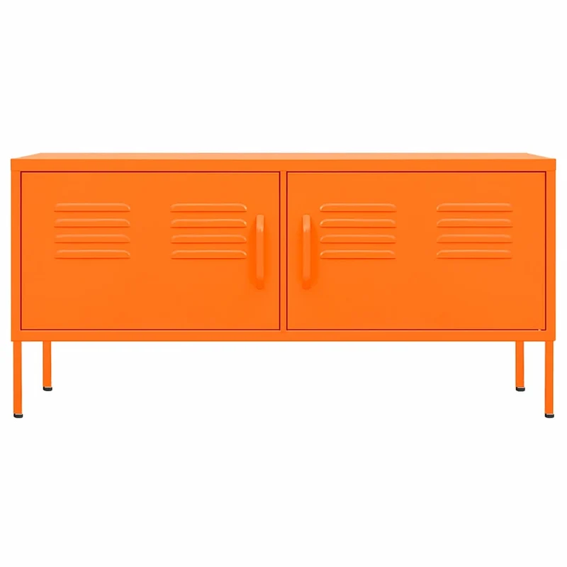 336228 vidaXL TV Cabinet Orange 105x35x50 cm Steel