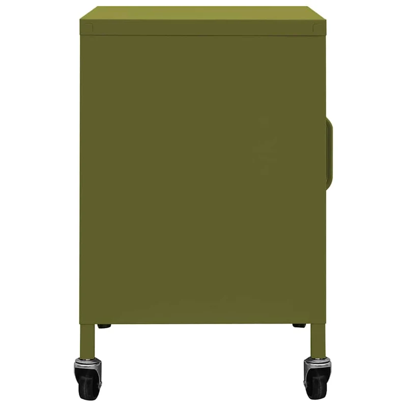 336261 vidaXL Storage Cabinet Olive Green 60x35x56 cm Steel