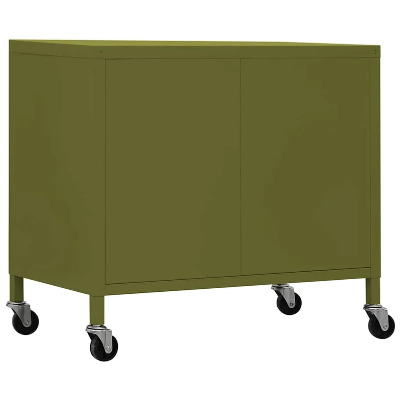 336261 vidaXL Storage Cabinet Olive Green 60x35x56 cm Steel