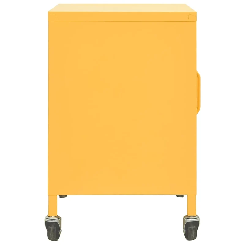 336263 vidaXL Storage Cabinet Mustard Yellow 60x35x56 cm Steel