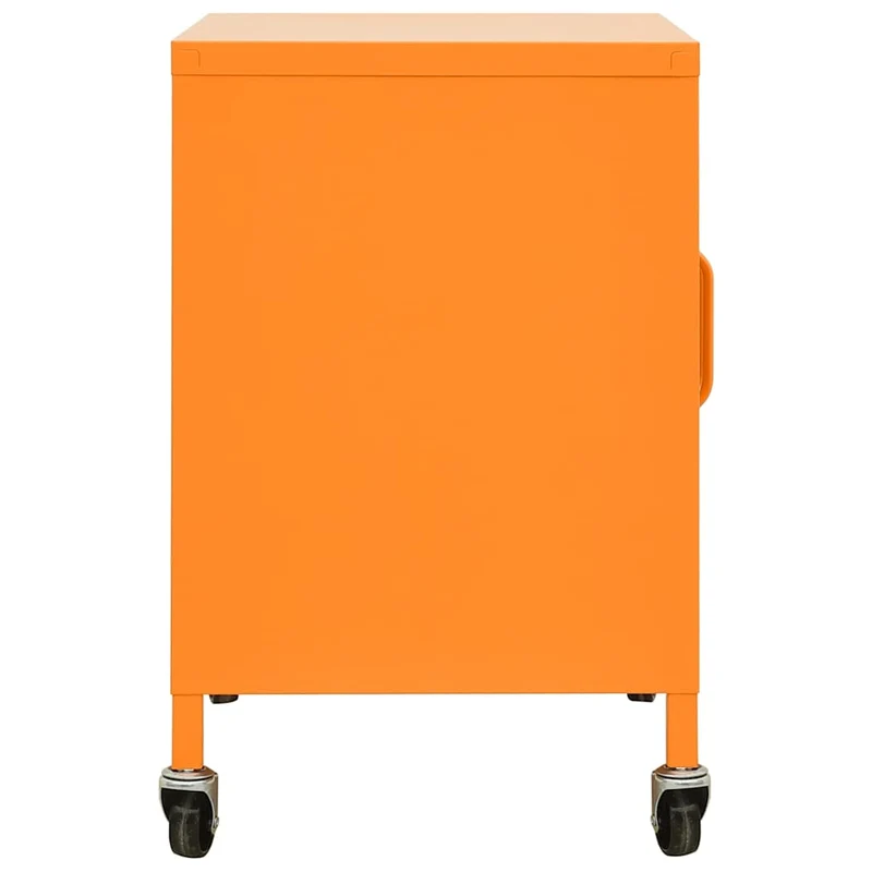 336264 vidaXL Storage Cabinet Orange 60x35x56 cm Steel