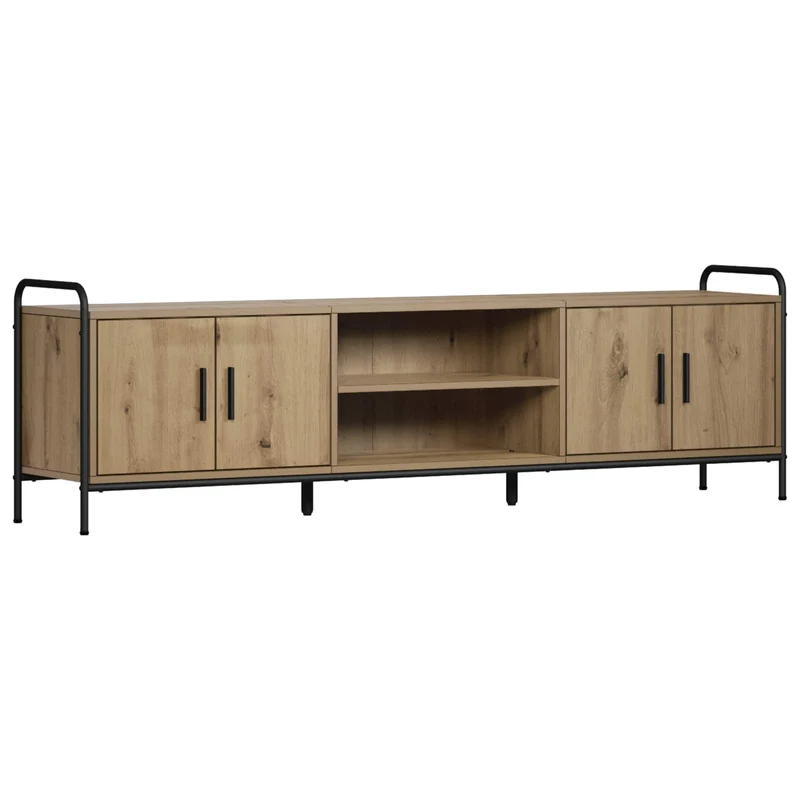 TV Cabinet 167.5 x 33 x 50 cm Artisan Oak Engineered Wood