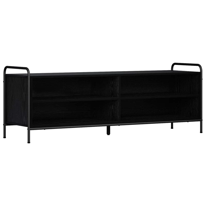 TV Cabinet 140 x 39.5 x 50 cm Black Oak Engineered Wood