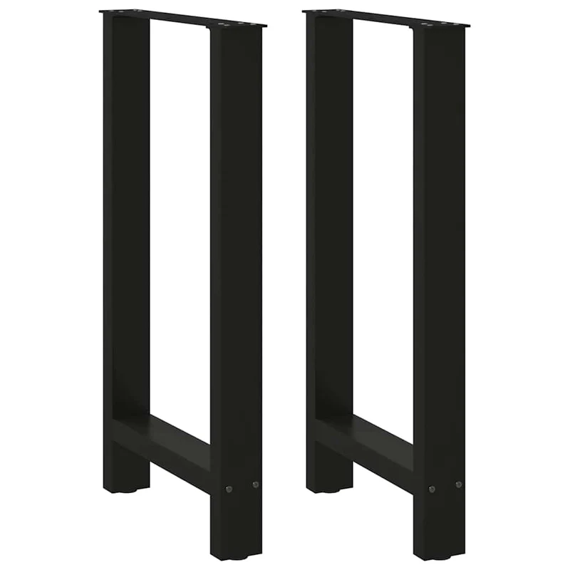 Bar Table Legs Black 2 pcs 40x(90-91) cm Steel