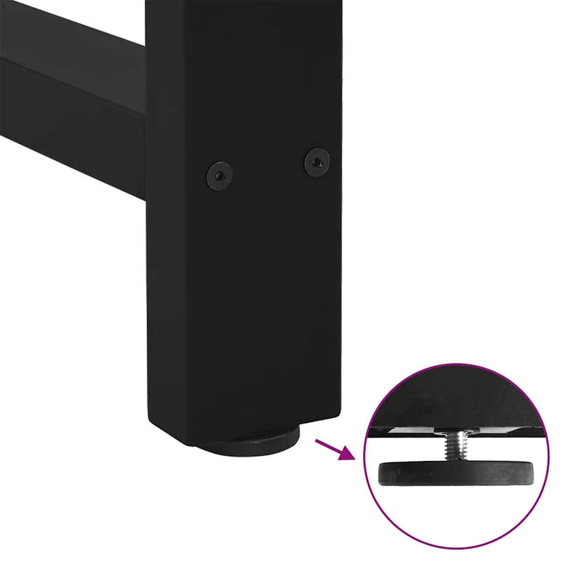 Bar Table Legs Black 2 pcs 40x(90-91) cm Steel