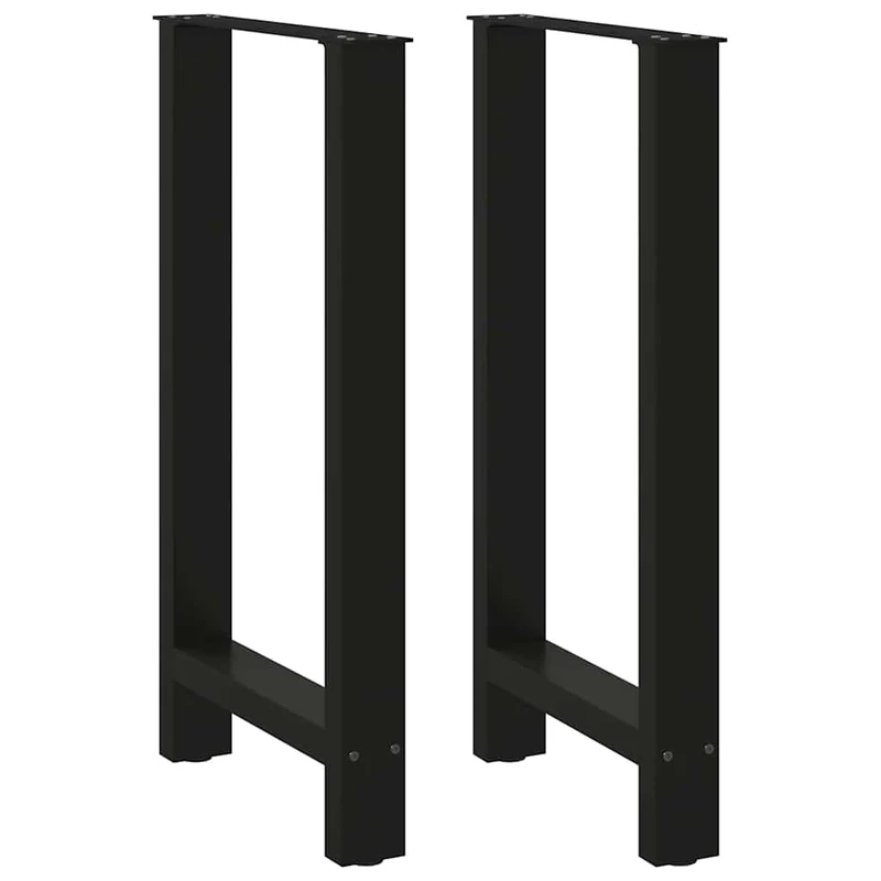 Bar Table Legs Black 2 pcs 50x(90-91) cm Steel