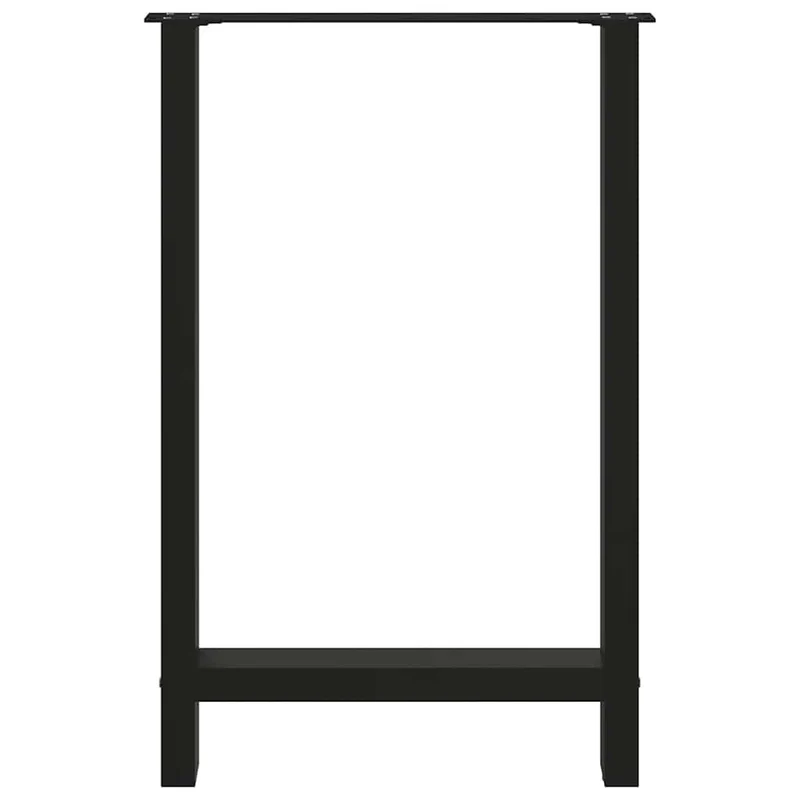 Bar Table Legs Black 2 pcs 60x(90-91) cm Steel