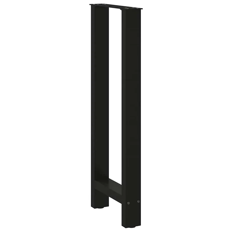 Bar Table Legs Black 2 pcs 50x(100-101) cm Steel