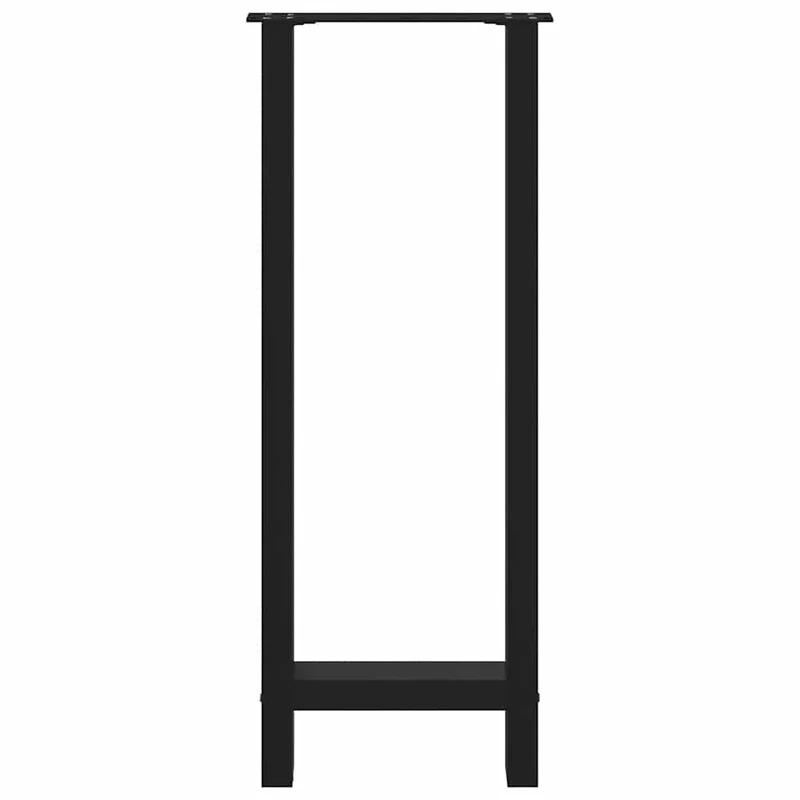 Bar Table Legs Black 2 pcs 50x(100-101) cm Steel