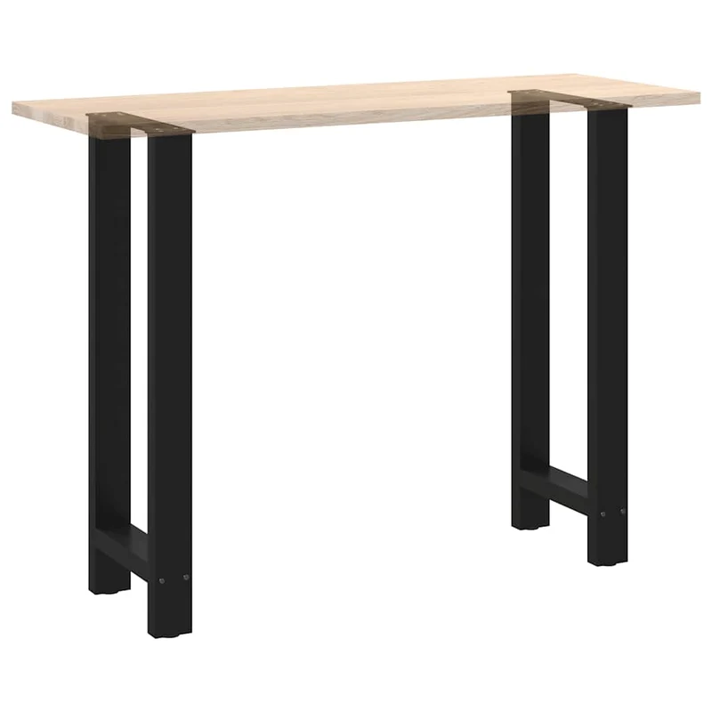 Bar Table Legs Black 2 pcs 50x(100-101) cm Steel