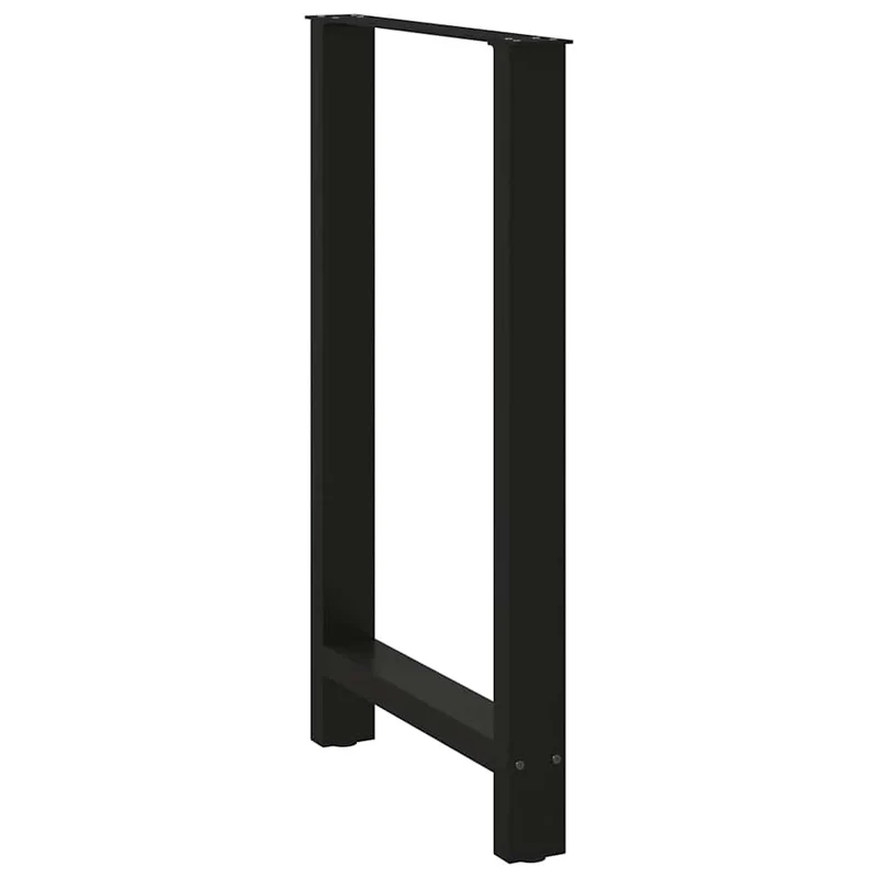 Bar Table Legs Black 2 pcs 60x(100-101) cm Steel