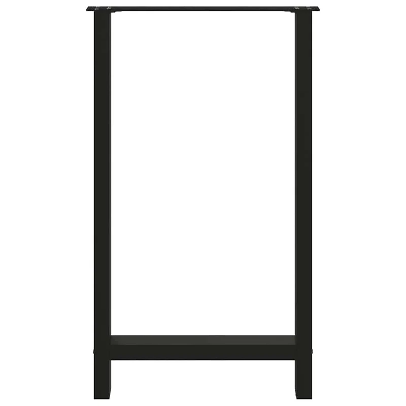 Bar Table Legs Black 2 pcs 60x(100-101) cm Steel