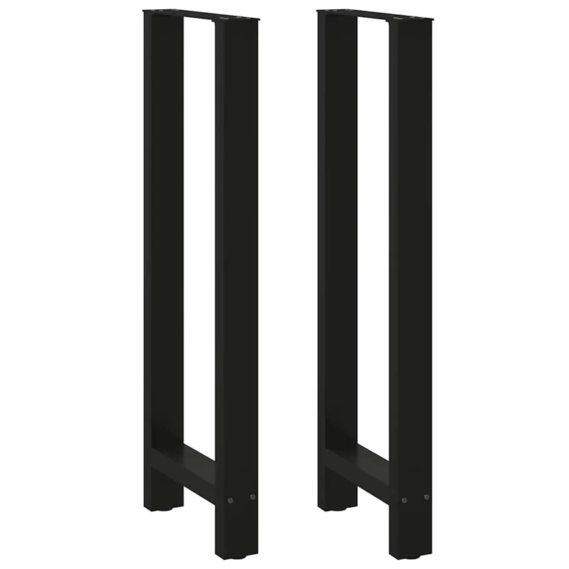 Bar Table Legs Black 2 pcs 40x(110-111) cm Steel