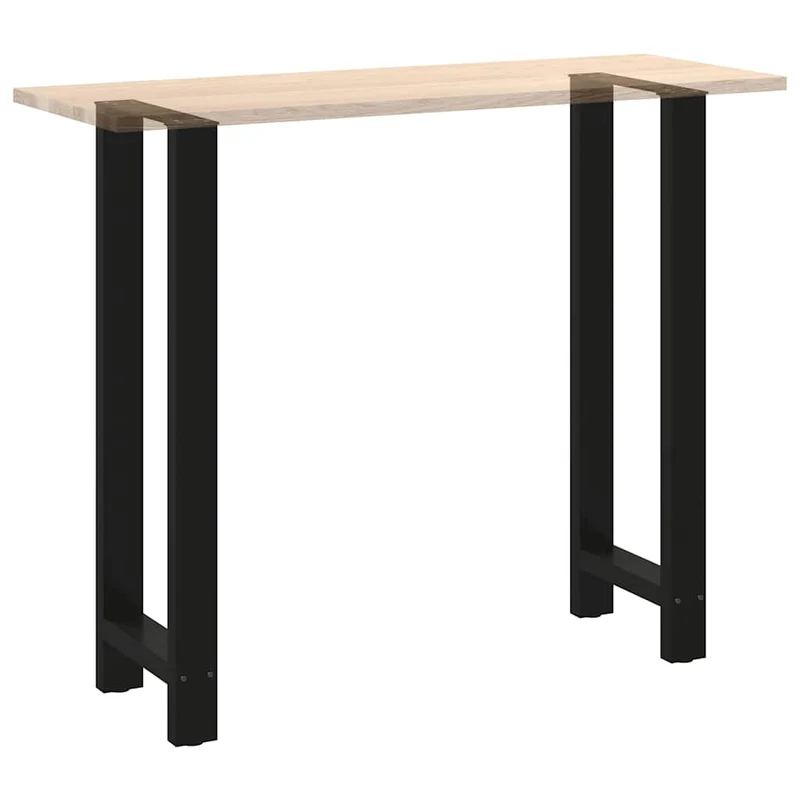 Bar Table Legs Black 2 pcs 40x(110-111) cm Steel