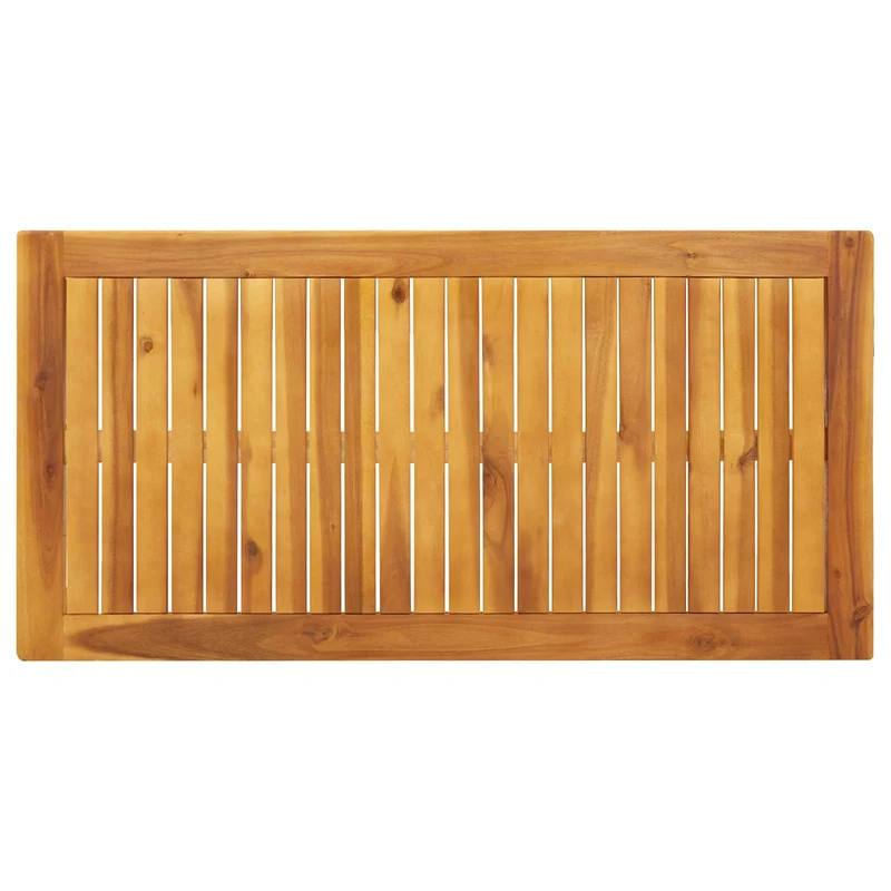 Garden Dining Set Natural Solid Acacia Wood