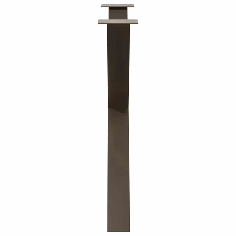 Dining Table Legs X-Shaped 2 pcs Natural Steel 90x(72-73) cm Steel