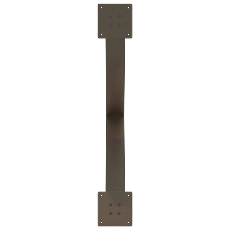 Dining Table Legs X-Shaped 2 pcs Natural Steel 90x(72-73) cm Steel