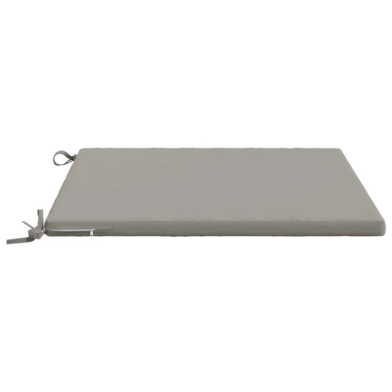 Seat Cushions SOEST 4 pcs 100% Polyester Grey 80 x 80 x 3 cm
