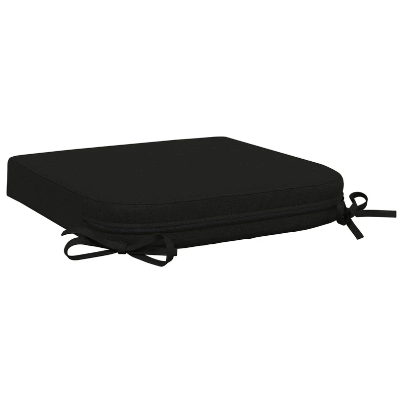 4-Piece Seat Cushions SOEST 4 pcs 100% Polyester Black
