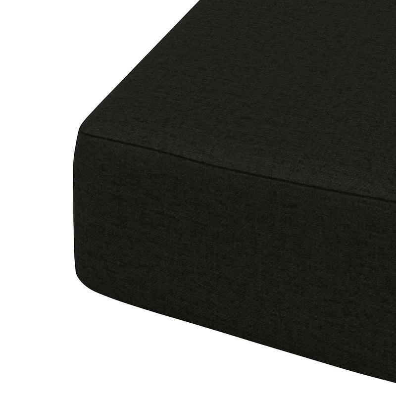 4-Piece Seat Cushions SOEST 4 pcs 100% Polyester Black