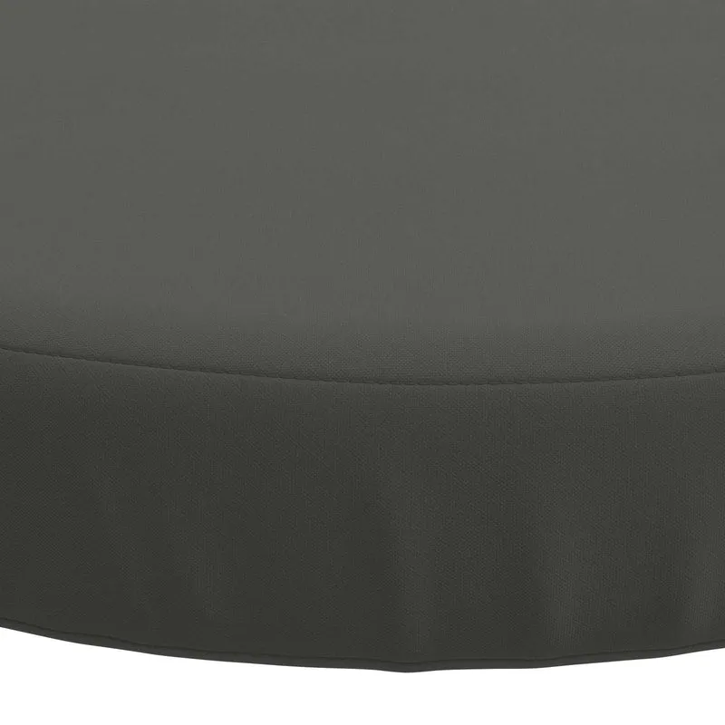 Seat Cushions SOEST 4 pcs 100% Polyester Anthracite Ø 40 x 7 cm