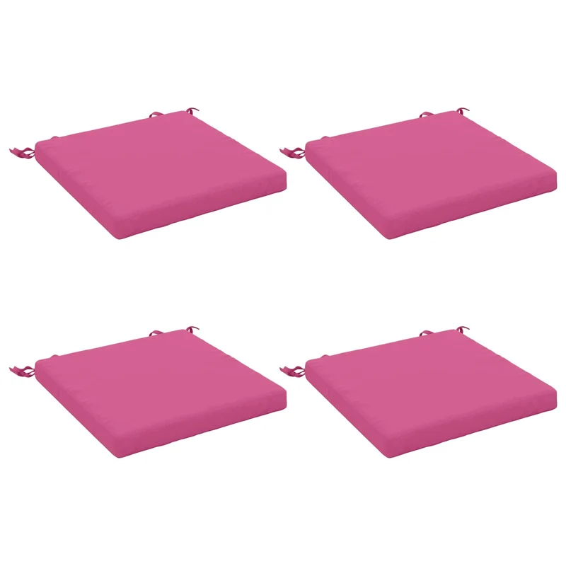 Seat Cushions SOEST 4 pcs 100% Polyester Pink 40 x 40 x 5 cm