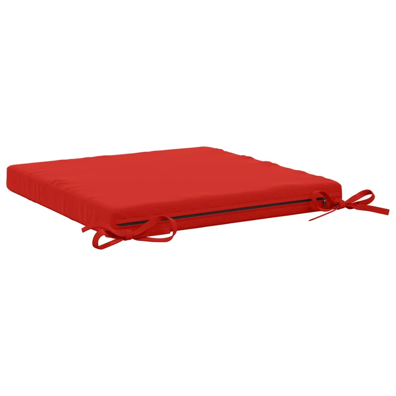 Seat Cushions SOEST 4 pcs 100% Polyester Red 40 x 40 x 5 cm