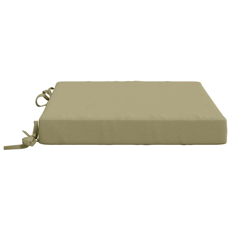 Seat Cushions SOEST 4 pcs 100% Polyester Light Green