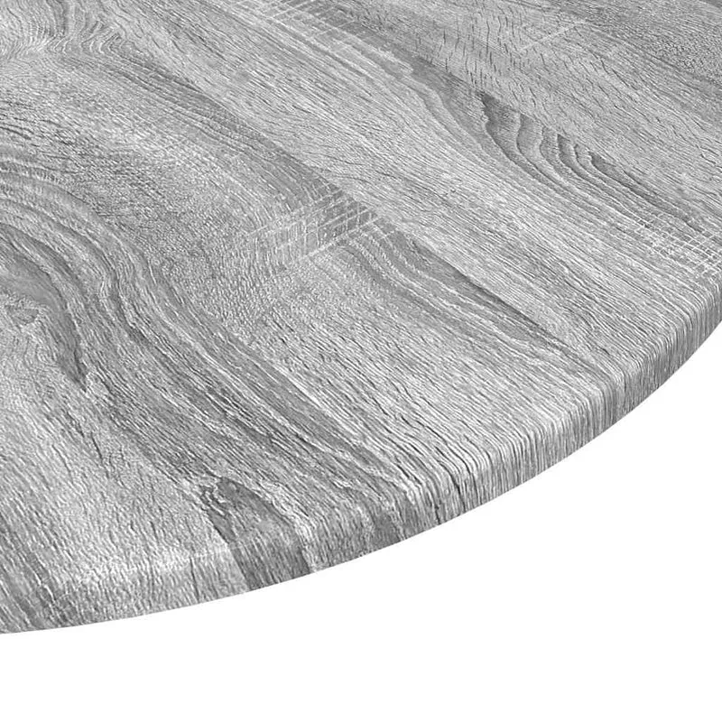 Table Top Ø 80 x 1.5 cm Round Engineered Wood Grey Sonoma