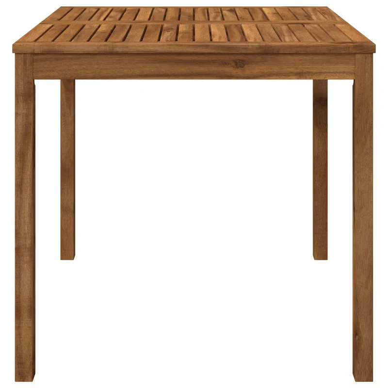 Garden Dinner Table Natural 80 x 80.5 x 75 cm Solid Acacia Wood