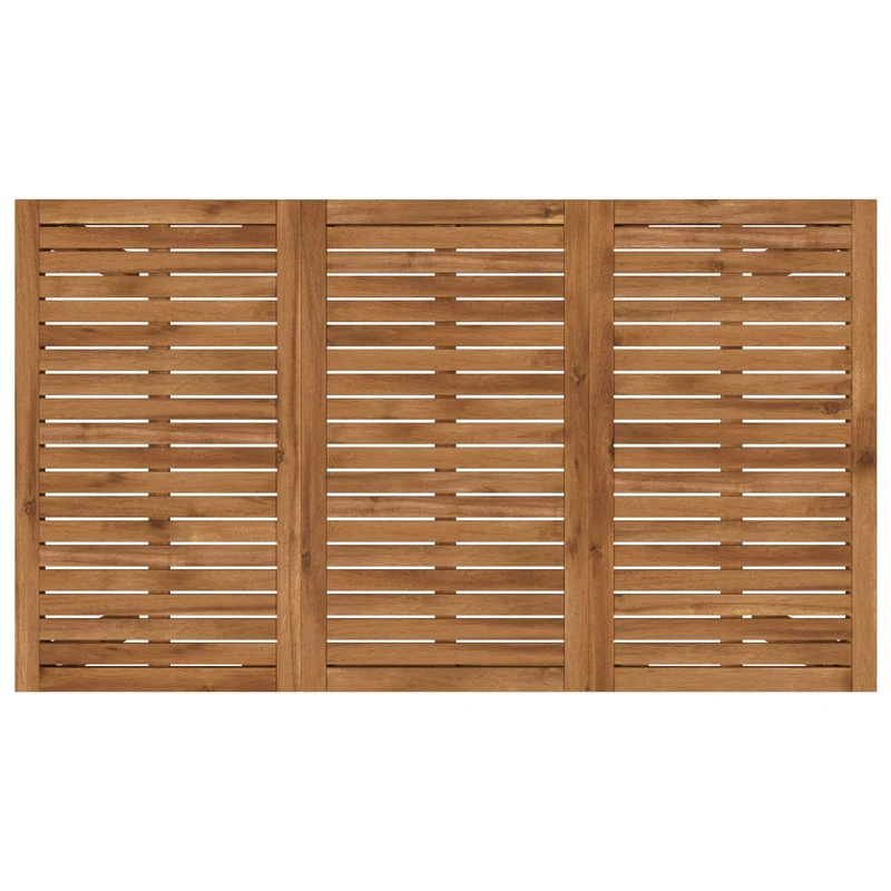 Garden Dinner Table Natural 141 x 80.5 x 75 cm