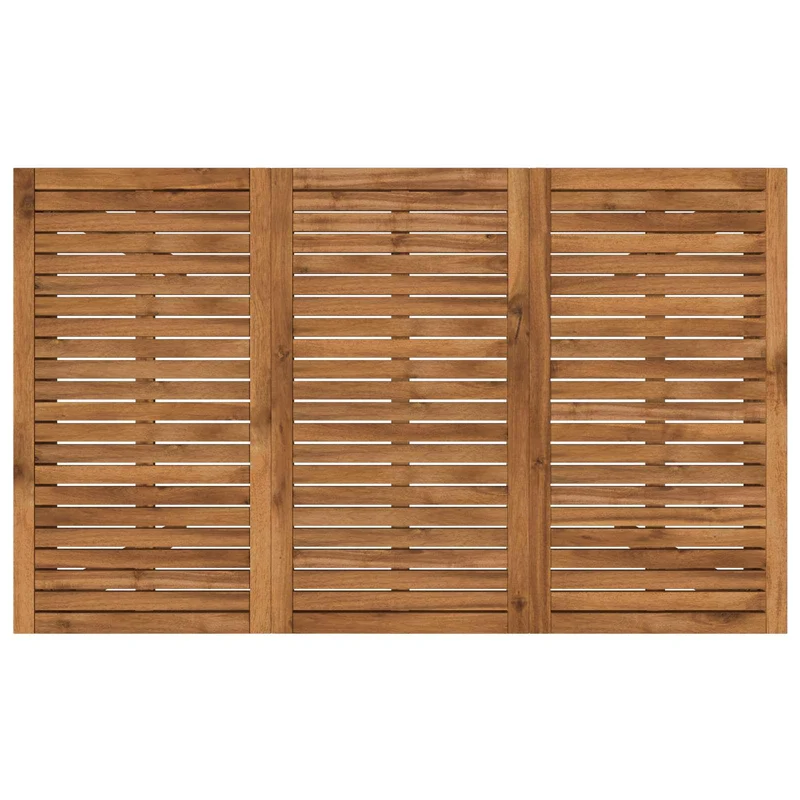 Garden Dinner Table Natural 147 x 88.5 x 75 cm