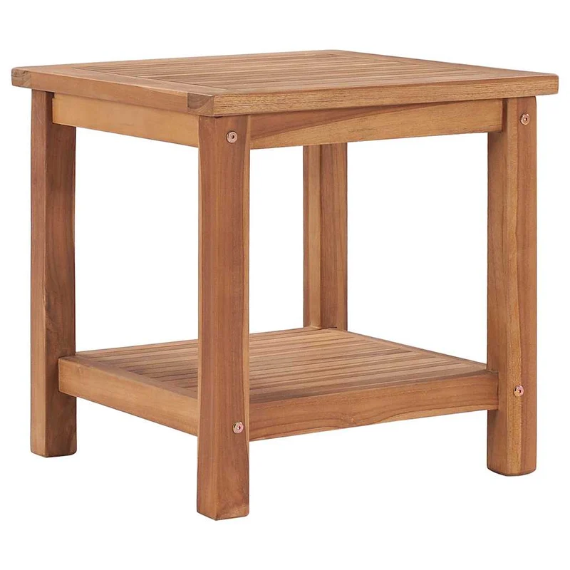 48979 vidaXL Coffee Table 45x45x45 cm Solid Teak Wood