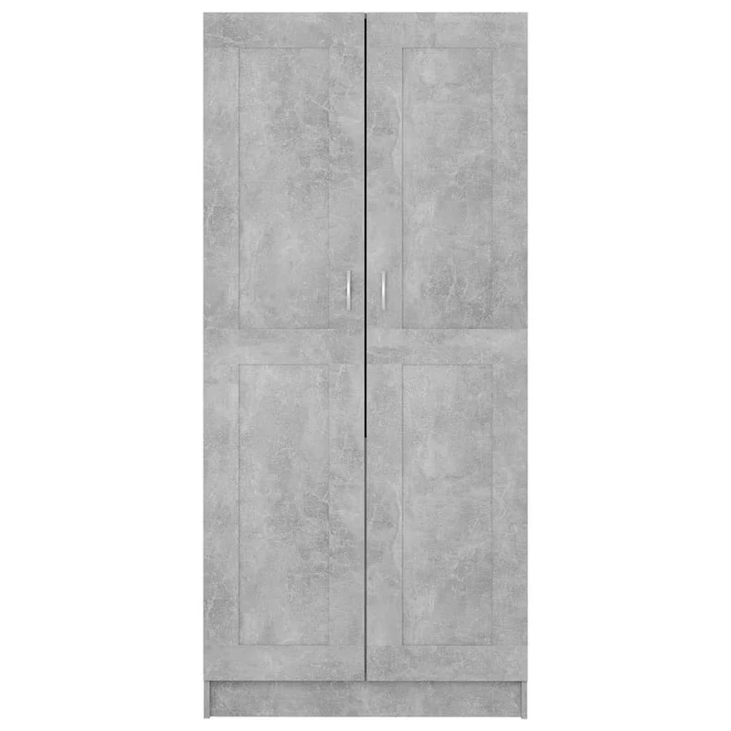 803438 vidaXL Wardrobe Concrete Grey 82,5x51,5x180 cm Engineered Wood