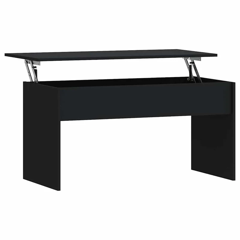Coffee Table Black 102x50,5x52,5 cm Engineered Wood