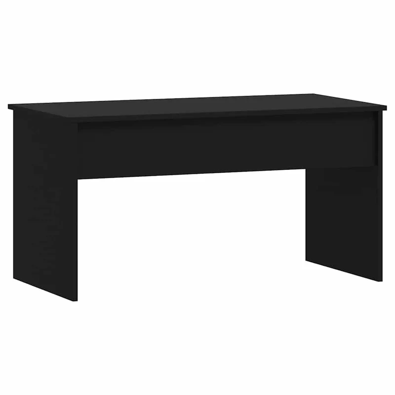 Coffee Table Black 102x50,5x52,5 cm Engineered Wood