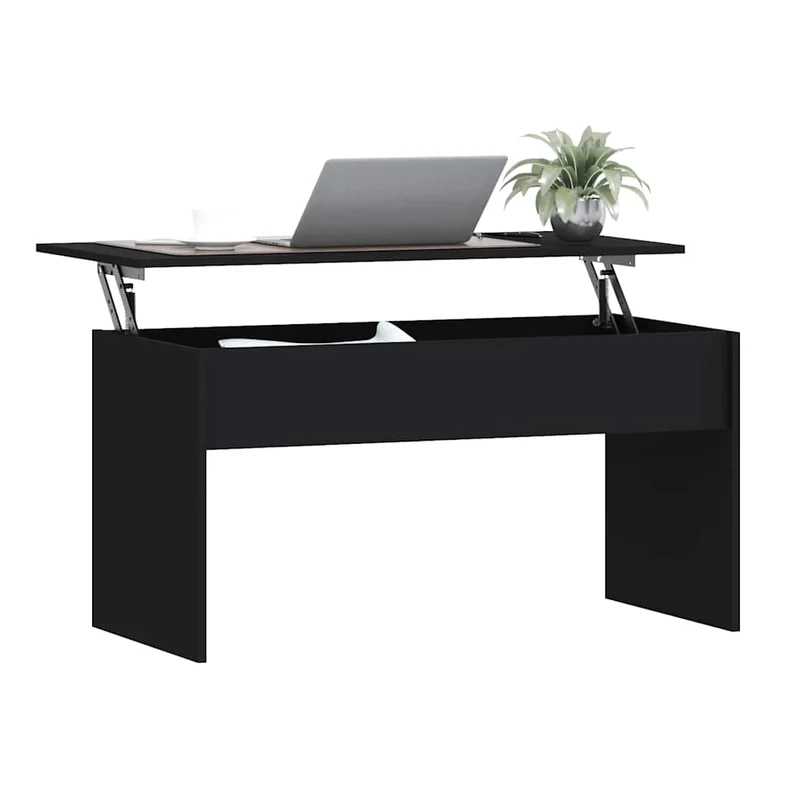 Coffee Table Black 102x50,5x52,5 cm Engineered Wood
