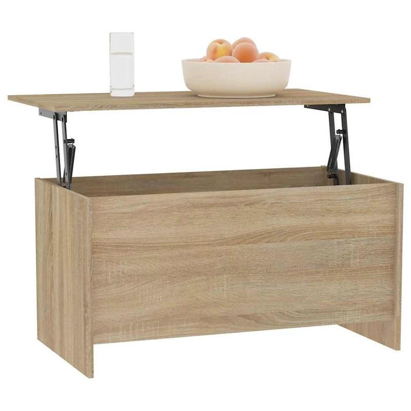 Coffee Table Sonoma Oak 102x55,5x52,5 cm Engineered Wood