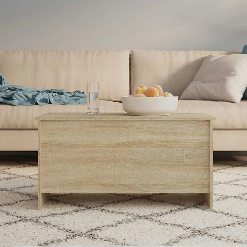 Coffee Table Sonoma Oak 102x55,5x52,5 cm Engineered Wood