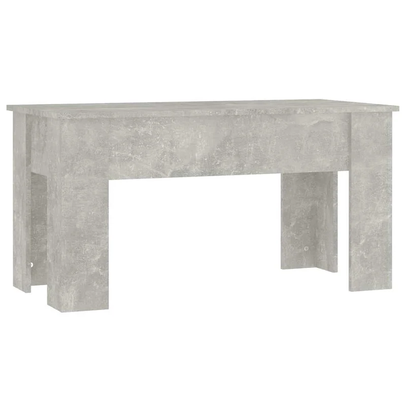 Coffee Table Concrete Grey 101x49x52 cm Engineered Wood