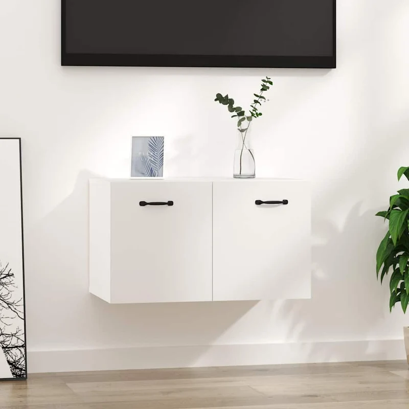 812915 vidaXL Wall Cabinet White 60x36,5x35 cm Engineered Wood