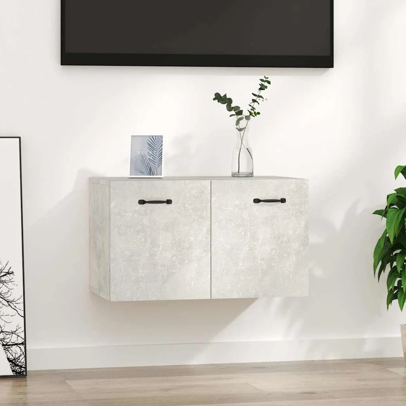 Wall Cabinet Concrete Grey 60x36,5x35 cm Engineered Wood
