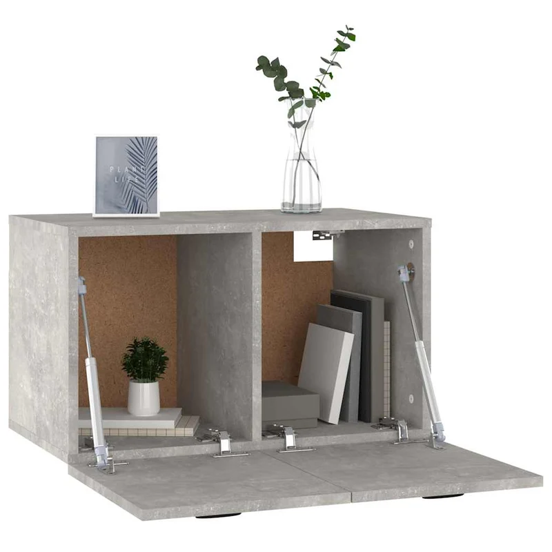 Wall Cabinet Concrete Grey 60x36,5x35 cm Engineered Wood