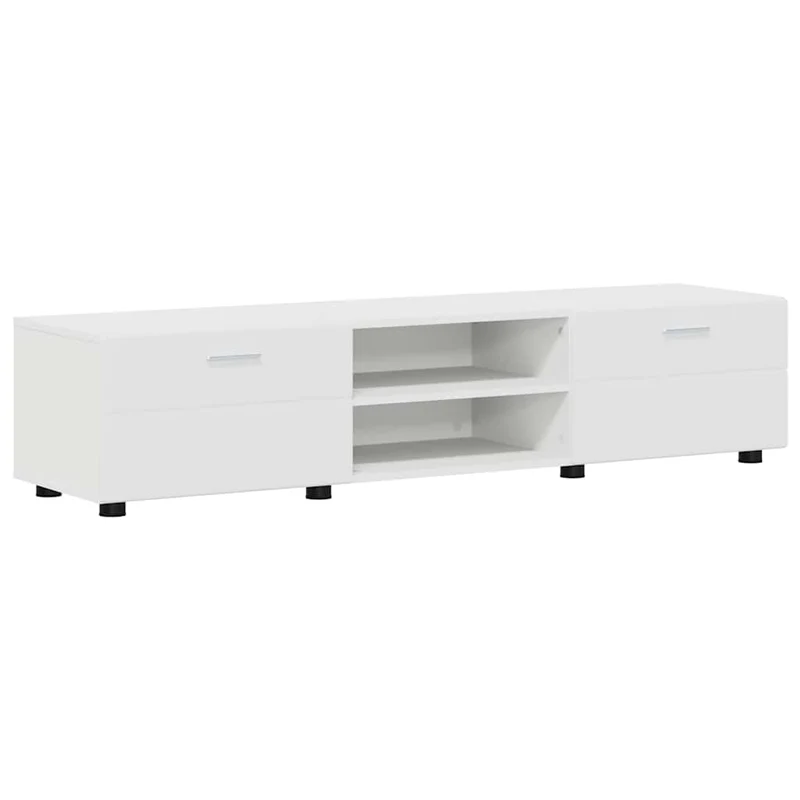 TV Cabinet Set FLORIN 3 pcs White Engineered Wood