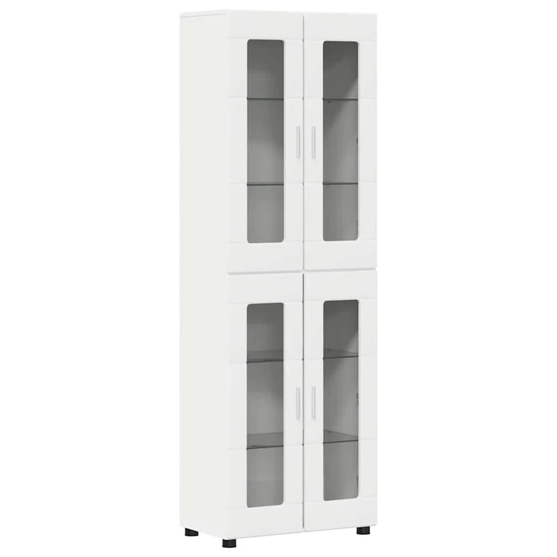 TV Cabinet Set FLORIN 3 pcs White Engineered Wood