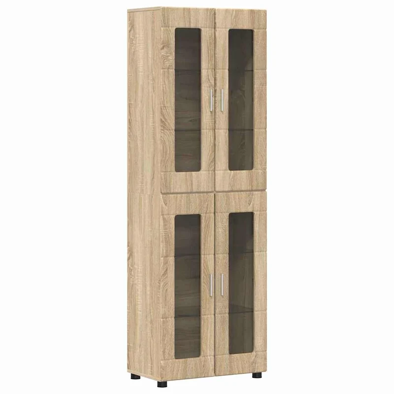 TV Cabinet Set FLORIN 3 pcs Sonoma Oak Engineered Wood